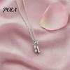 Delicate Ballet Pendant Shoes Necklace, Elegant Ballerina Dainty Beautiful Necklace for Women Dancer Stylish Jewelry Girls Lightweight Charm