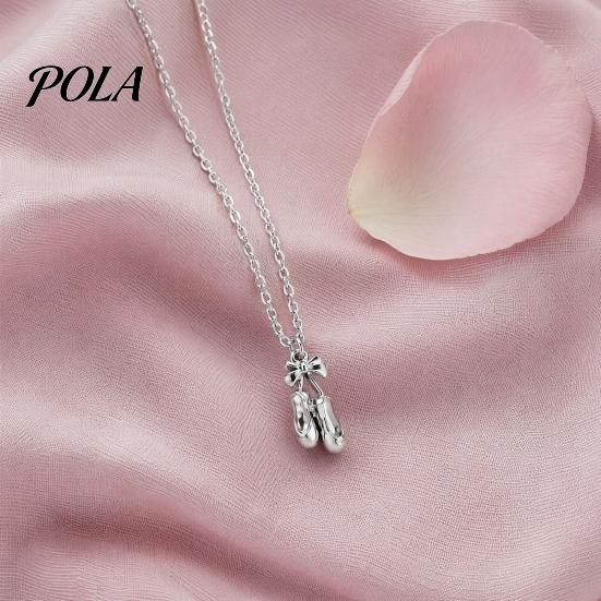 Delicate Ballet Pendant Shoes Necklace, Elegant Ballerina Dainty Beautiful Necklace for Women Dancer Stylish Jewelry Girls Lightweight Charm