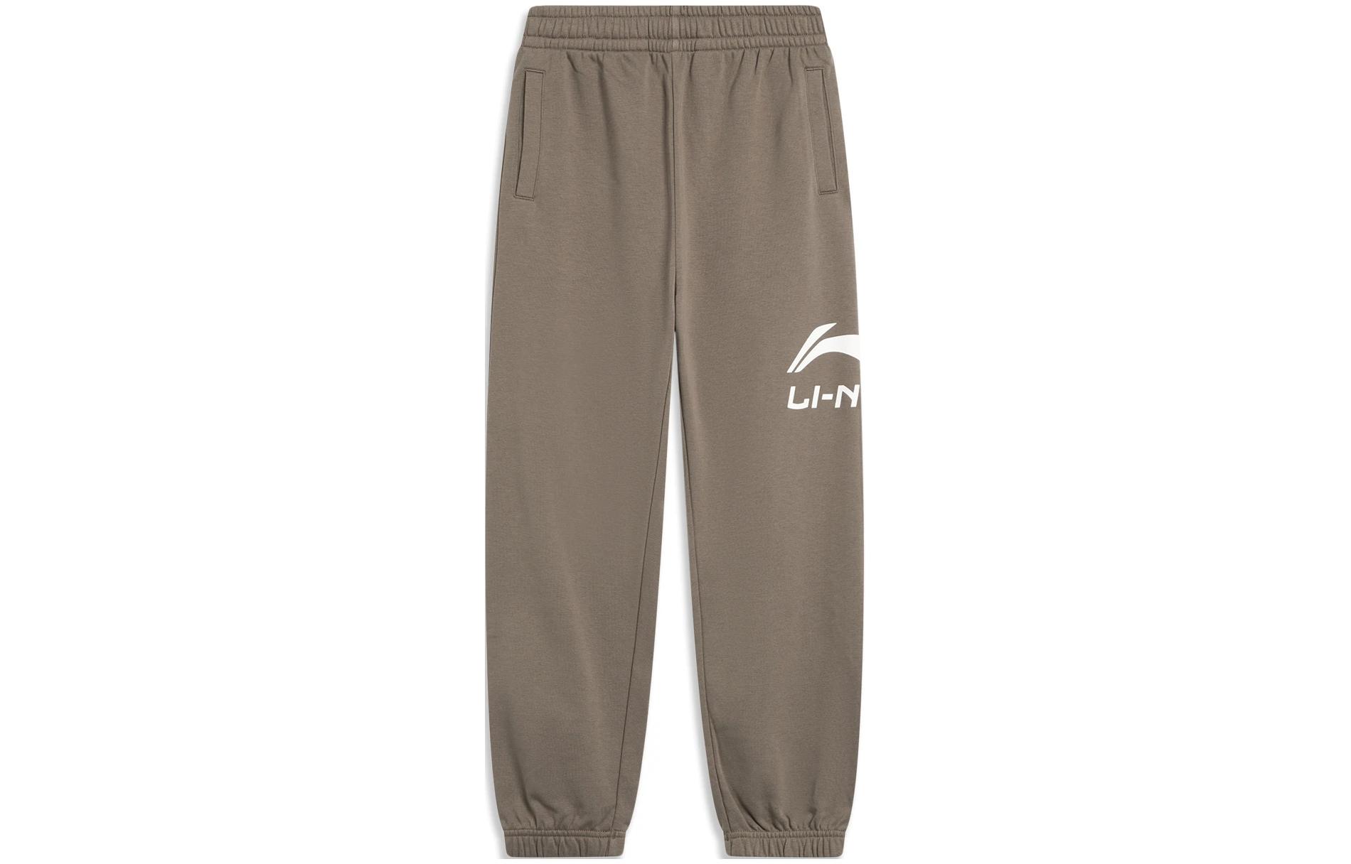 Li Ning YOUNG Full Length Pants Mushroom Umber Kids YKLT339-8 150