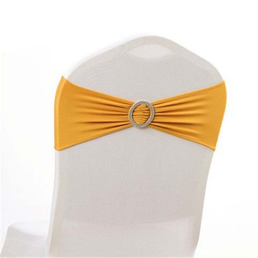 10Pcs Elegant Chair Bowknot Ribbon Decors Modern High Elastic Chair Sash Bow Reusable Back Cover Back Tie Sashes Home