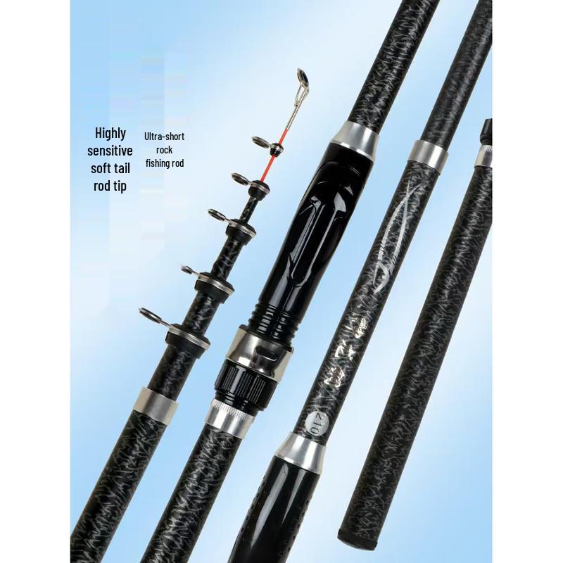 iosn Portable Short Section Soft-Tip Fishing Rod SUL
