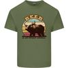 Beer is My Spiritual Animal Funny Alcohol Bear Unisexs Light Cotton TShirt