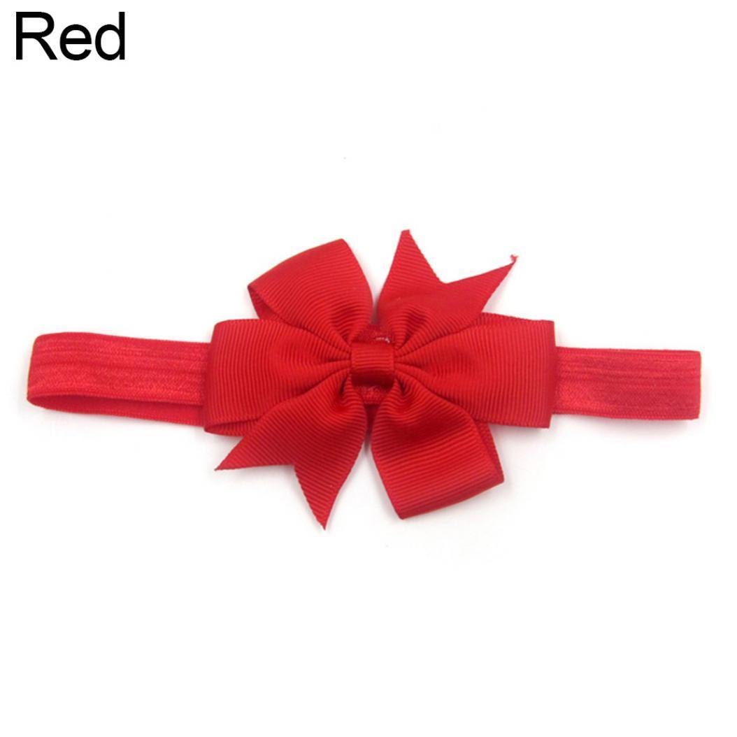 

Маленькая принцесса для маленьких девочек, милая детская повязка на голову с бантом, аксессуар для волос красный