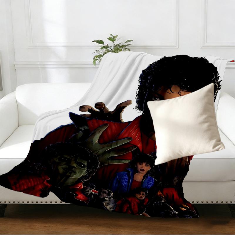 Coperta Stampata Michael Jackson - Morbida e Confortevole, per Camera da Letto, Viaggio, Divano, Decorazione Casa - Regalo di Compleanno Natale per Amico