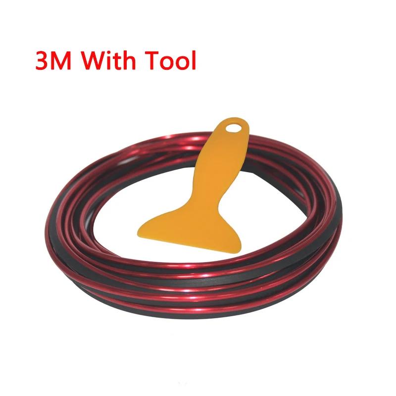 Super Flexible 5M/3M Car Interior Moulding Trim Strip Door Gap Edge Moulding Trim Universal Decorative Line Auto Accessories