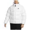 Nike Logo Printed Pattern Stand Collar Zipper Cotton Jacket Women jackets White DR9180-100