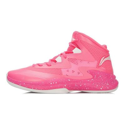Li Ning Super Light 13 Basketbalové boty Unisex Vysoké Fluorescenční Ovocně Růžové ABFL011-5