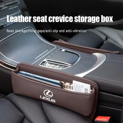 Car Seat Gap Storage Box PU Organizer Case For RX330 IS250 Ct200h ES300h RX350 IS300h NX300h RX400h ES350 UX Auto Supplies