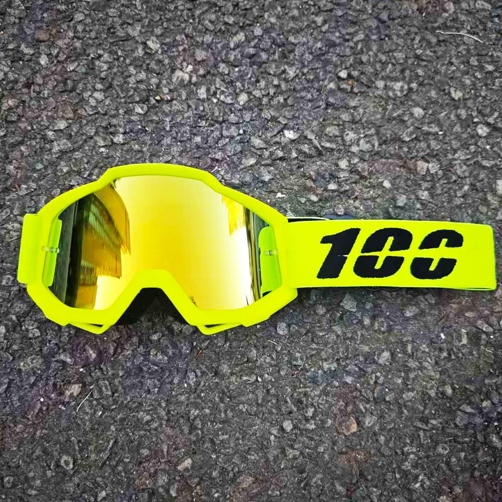 MX Off-Road Motocross Goggles Dustproof Windproof Ski Goggles with PC Lens for Dirt Bike Racing Helmet