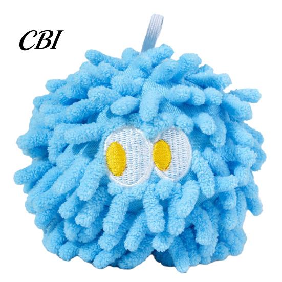 Small Dog Toys Squeaky Mop Ball Toy, Plush Chew Toy for Teeth Cleaning, Pet Dental Self-Play Boredom Relief Interactive Medium Dogs Durable