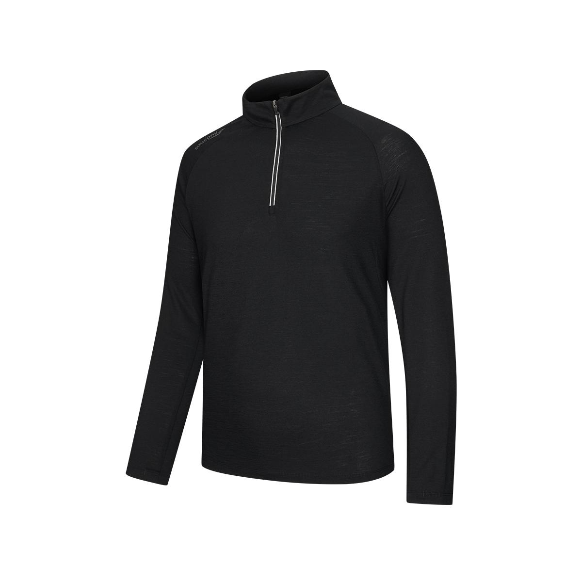 Saucony T Shirts Unisex Jet Black Stand Collar Moderate SA2250HZ91T-BK001 S