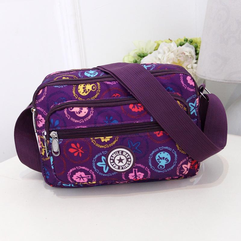 Mote Dame Messenger Bags Nylon Vanntett Crossbody Skulderveske Casual