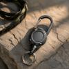 Aluminum Zinc Zinc Alloy Retractable Keychain Steel Cable Retractable Key Holder  Fishing