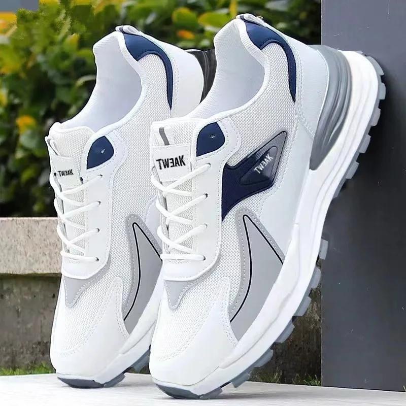 

Men s Shoes Fashion Mens Sneakers 2025 Autumn New Brand Design Comfortable Soft Soled Men Running Shoes Tenis Masculino 46 білий