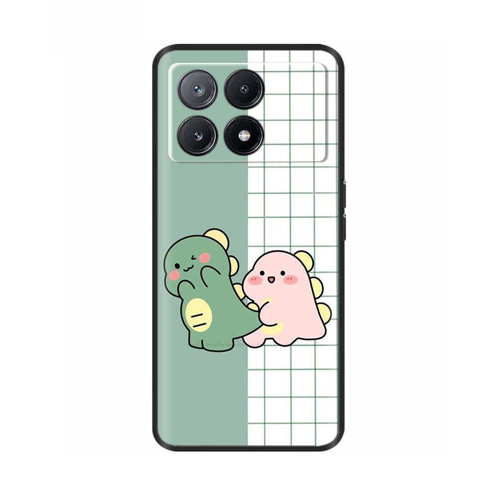 Poco X6 Case Cartoon Bumper Cute Animal Silicone Soft Phone Case For Xiaomi Poco X6 Pro Poco X 6 Pro X6Pro Pocox6 Pro 5G Cases