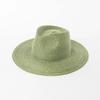 202601-hh5395A Breathable ins chic summer solid Natural raffia grass classic  fedoras cap men women panama jazz hat