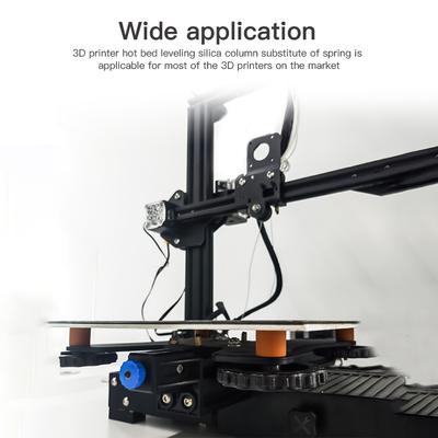 4 Stück Silikon-Heißbett-Nivelliersäulen Solide Abstandshalter Plattform-Nivelliersäule für Creality CR-10 10S 10 V2 10 Mini