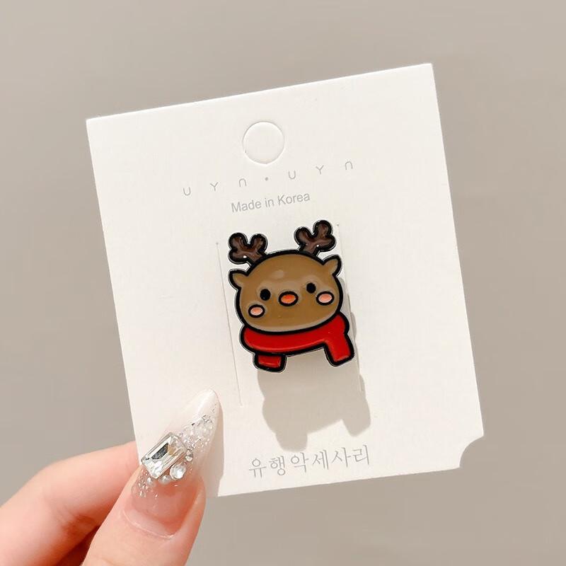 Christmas Reindeer Brooch Set