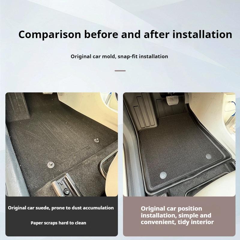 For Geely EX2 Geome Xingyuan 2024-2027 TPE Floor Mats Full Coverage Carpet Waterproof Interior Accessories