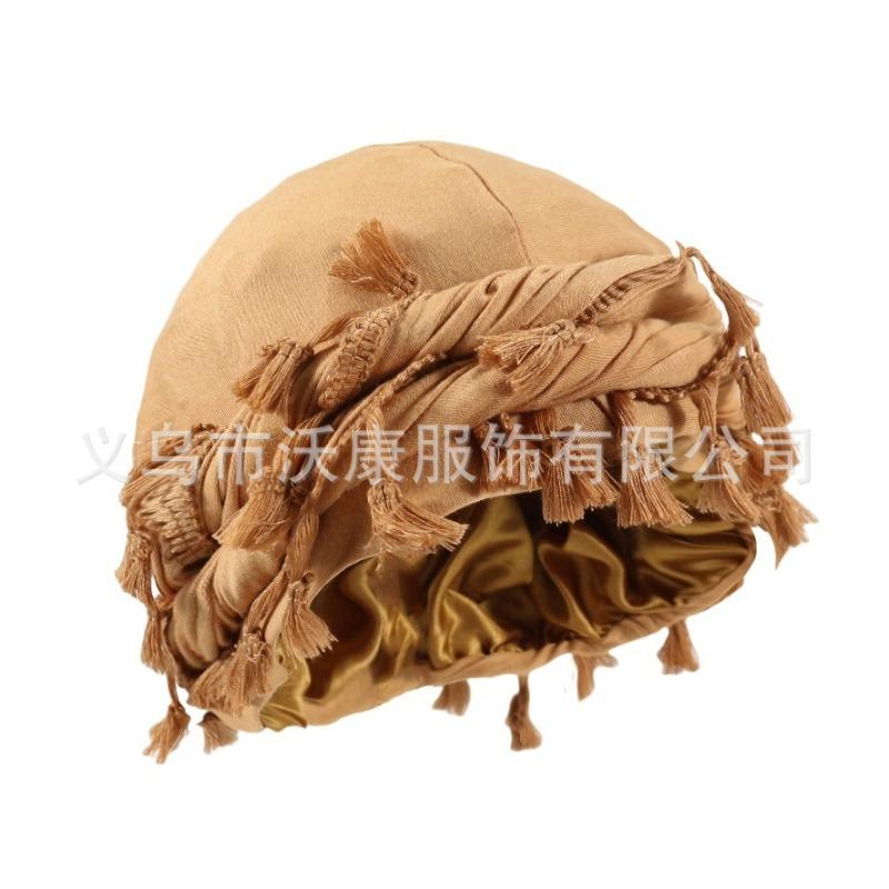 fringed headscarf hat, solid color cashew print twist tail hat, hip hop twist braided hat
