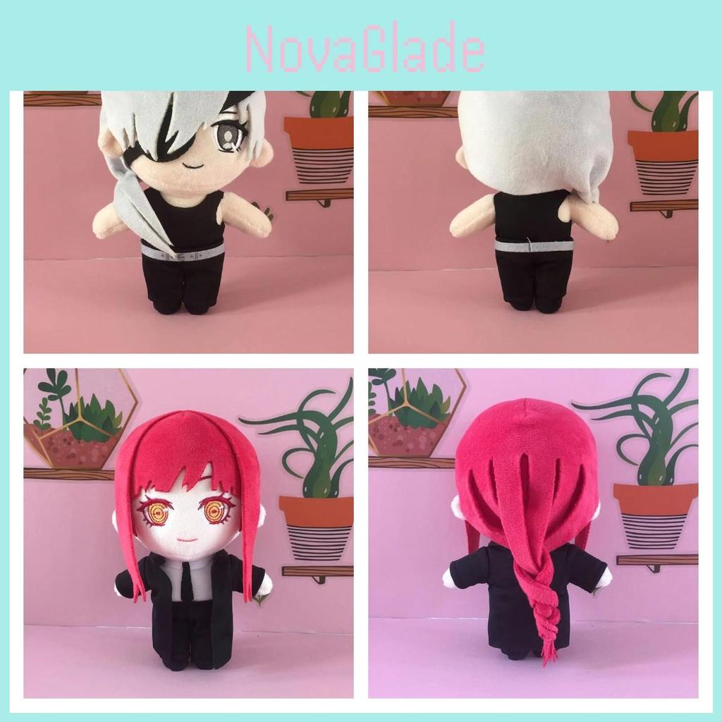 Male And Female Makima Plush Doll From Animation Chainsaw Man Series