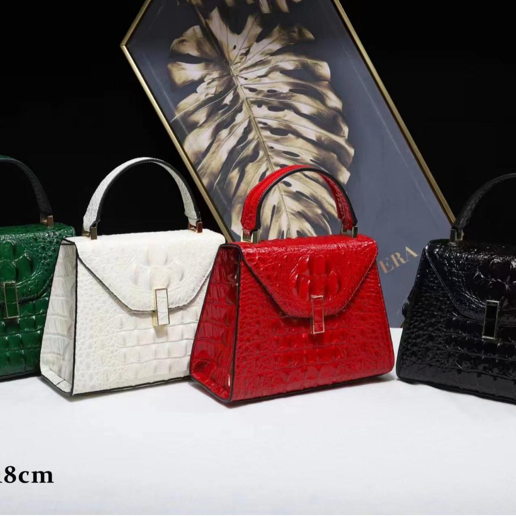 Borsa Casual da Donna con Fantasia Coccodrillo Borsa Quadrata Piccola Portatile Borsa a Tracolla Versatile Borsa a Spalla