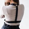 Punk Leather Wide Waist Belt for Women Fashion Body Bondage Sexy Chest Harness Belt Adjustable Bra Suspender Straps Stockings