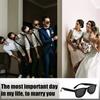 1Pc Heart Shaped Sunglasses Wedding Bridal Shower Christmas Decor Supplies Bride Bridesmaid Gift Glasses Bachelorette Party