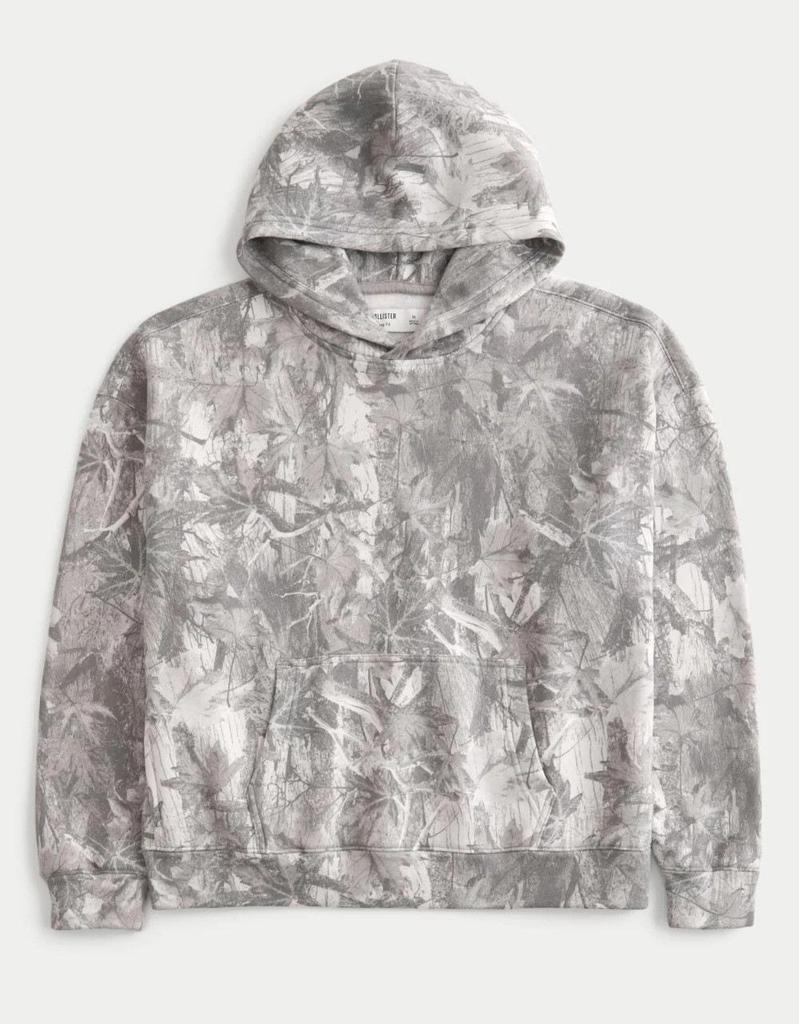 Autumn Unisex 3D Maple Leaf Print Hoodie with Patch Pockets