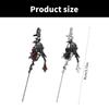 Comfortable Piercing Earrings Rose and Black Crow Stick Clip Earring Alternative Style Accessories Party Wear Jewelry