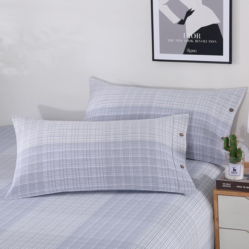 Pair of Thickened Pure Cotton Pillowcases, 48cm X 74cm - 2024 New Style