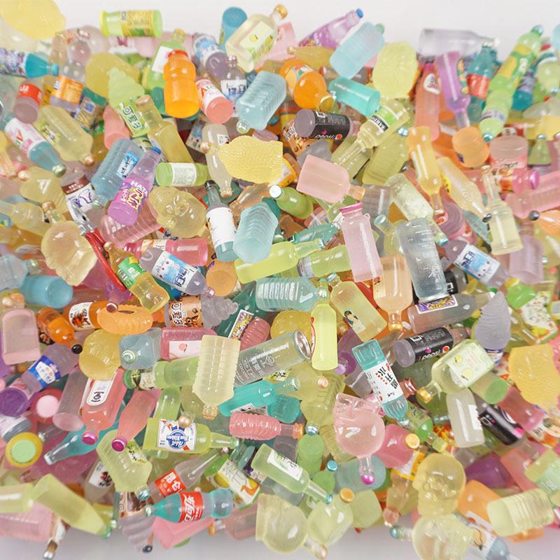 

Beverage Mini Bottle Resin Dollhouse Miniatures Items Party Diy Phone Case Decor Home Miniature Food Play For Kids Adults Children s Birthday Gift 10pcs