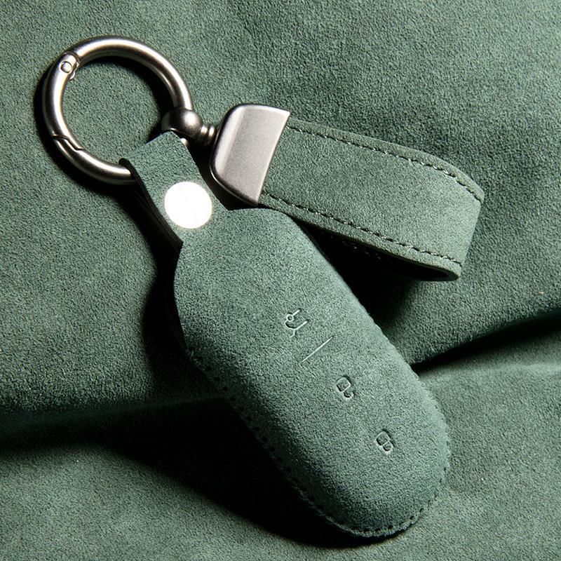Premium Suede Key Case for New Leapmotor C11 Car
