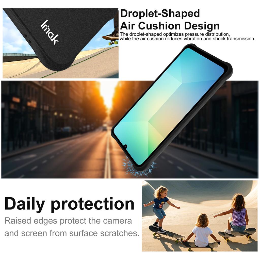 IMAK For Samsung Galaxy A07 Case TPU Phone Cover Airbag Shockproof Protection
