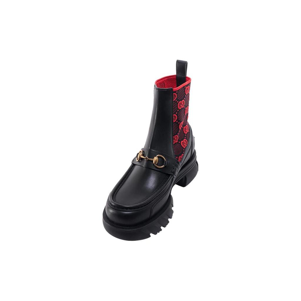 GUCCI Horsebit-detail GG-jacquard Boots 718708 AAA4Y 1071