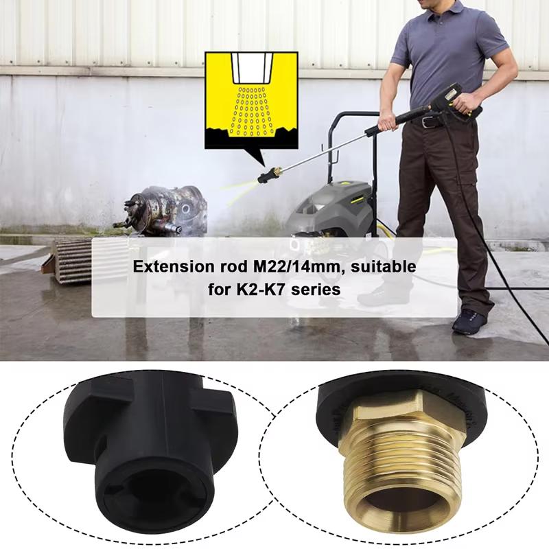 Pressure Washer Gun Adapter with M22 Quick Connect Male Fitting Compatible with Karcher K2 K3 K4 K5 K6 K7 High Pressure Washer