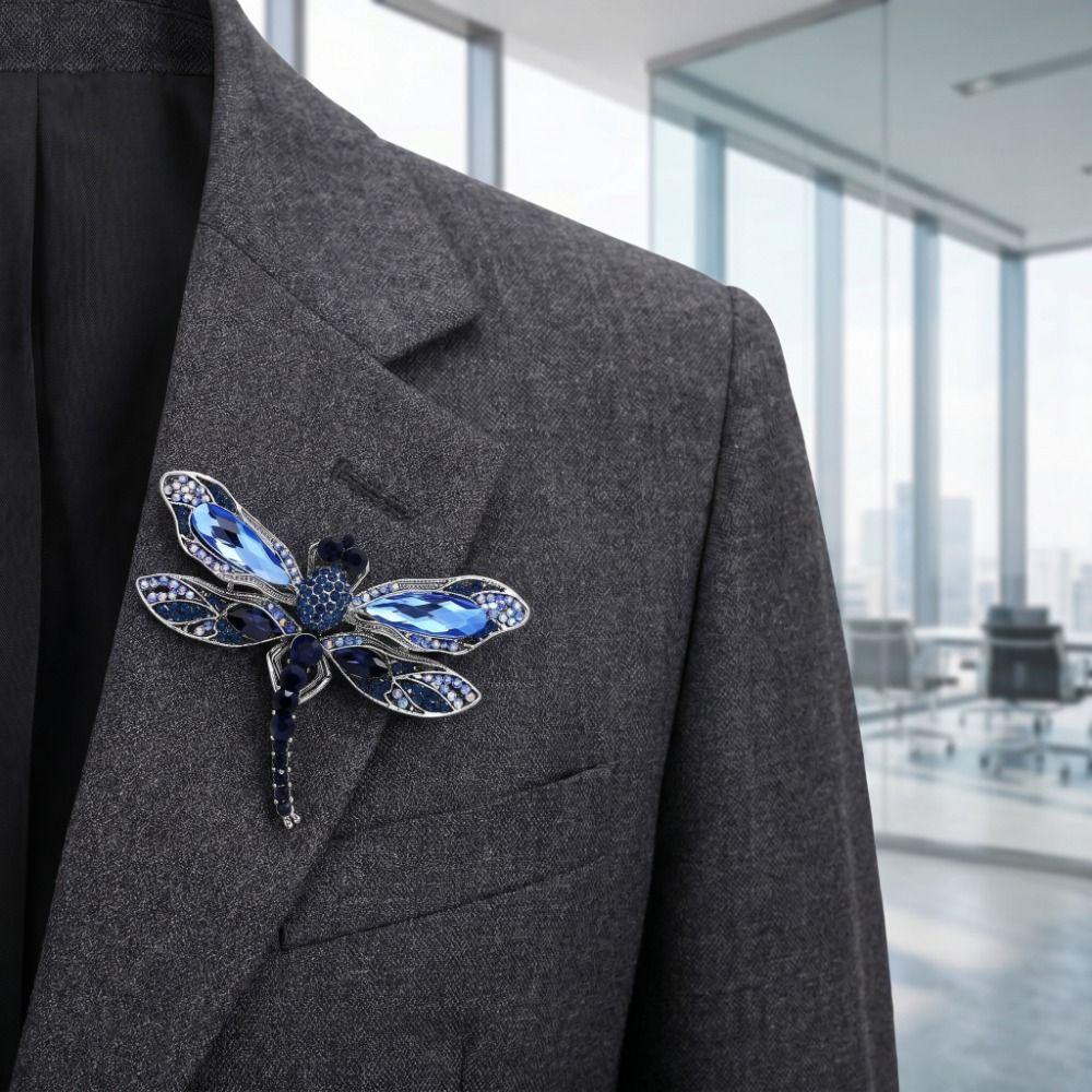 Elegant Dragonfly Brooch Zircon Butterfly Women Brooches Women Accessories