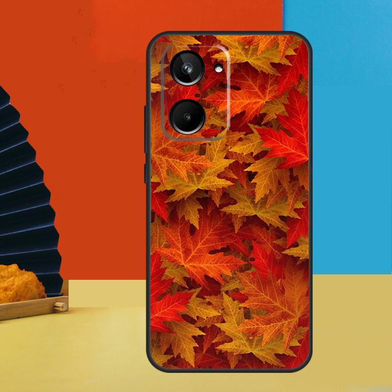 Autumn Leaves Fall Fox Pumpkin For Realme 12 Pro Plus 11 10 9 C55 C53 C51 C30 C31 C33 C35 C11 C25s C21Y GT Neo 5 GT3 Case