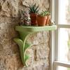 Plastic Wall-Mounted Storage Rack 3D Printed Green Plant Display Stand  Figurine Display