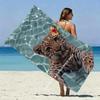 Leopard In Water Tropical Beach Towel Patterned Sunscreen And Windproof Suitable For Swimming Pool Camping Travel
