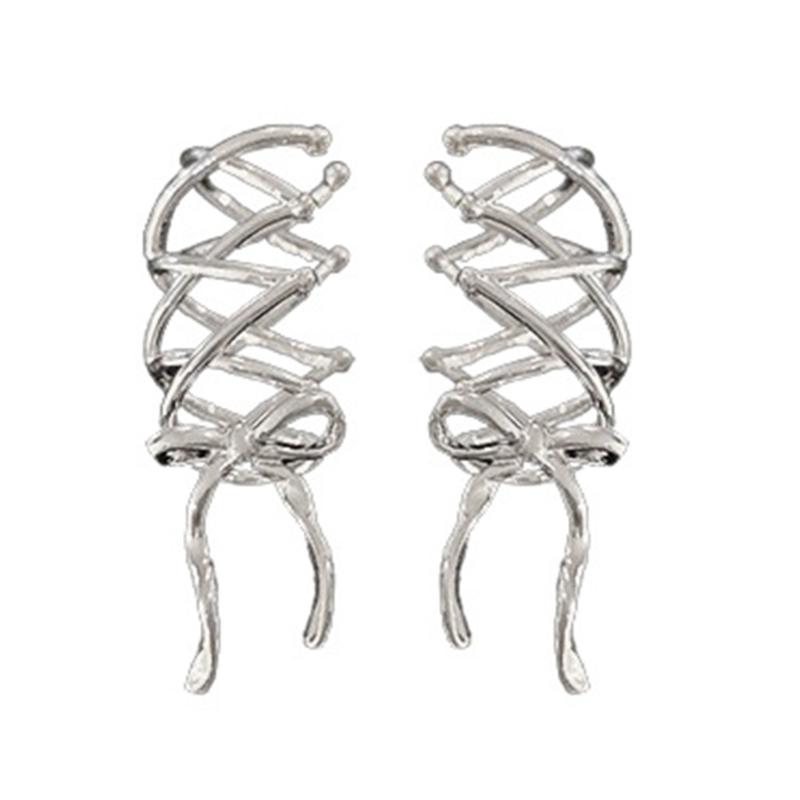 Simple Butterfly Knot Earrings for Women No Piercing Ear Cuff Ornament Delicate Bowknot Ear Rings Jewelry Ornament