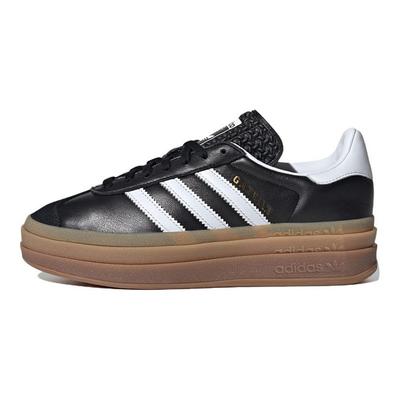 Gazelle Bold atmos Juodi Balti Gumos Moteriški Sportbačiai Pagrindinė Juoda Avalynė-Balta Aukso-Metalizuota IG1733