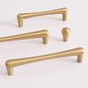 High Quality Gold/Silver Cabinet Pull Alloy Smooth Drawer Knob Solid Durable Furniture Handles for Cabinet Wardrobe Drawer