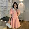 Casual Polo Dress Women's Summer New Small Loose Pear-shaped Figure Slightly Fat and Thin A-word Skirt