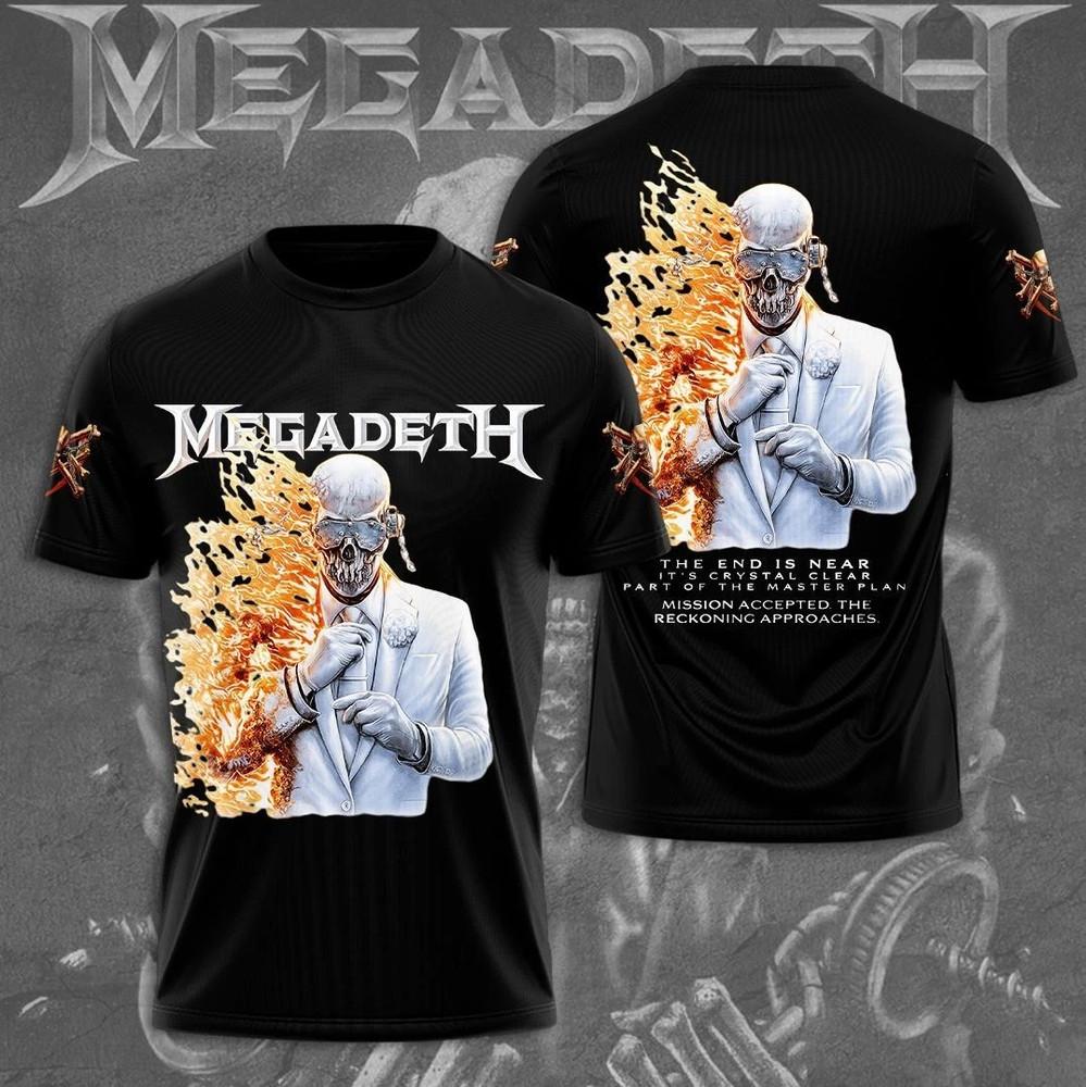 

Гурт Megadeth The End Is Near AOP Усі Розміри D1148 Унісекс Футболка XXL