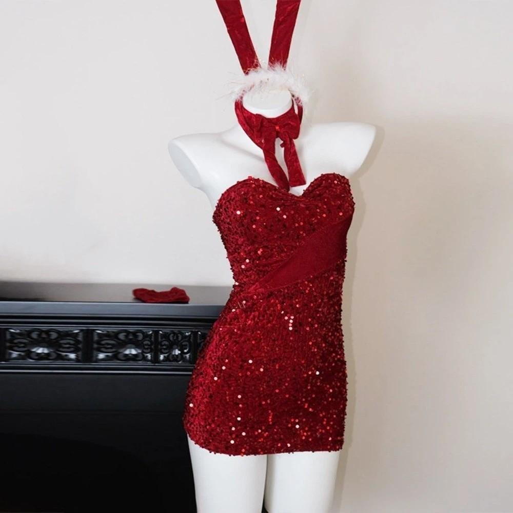 Short Dress Christmas Bunny Girl Costume Tight Fitting Christmas Uniform Cosplay Event