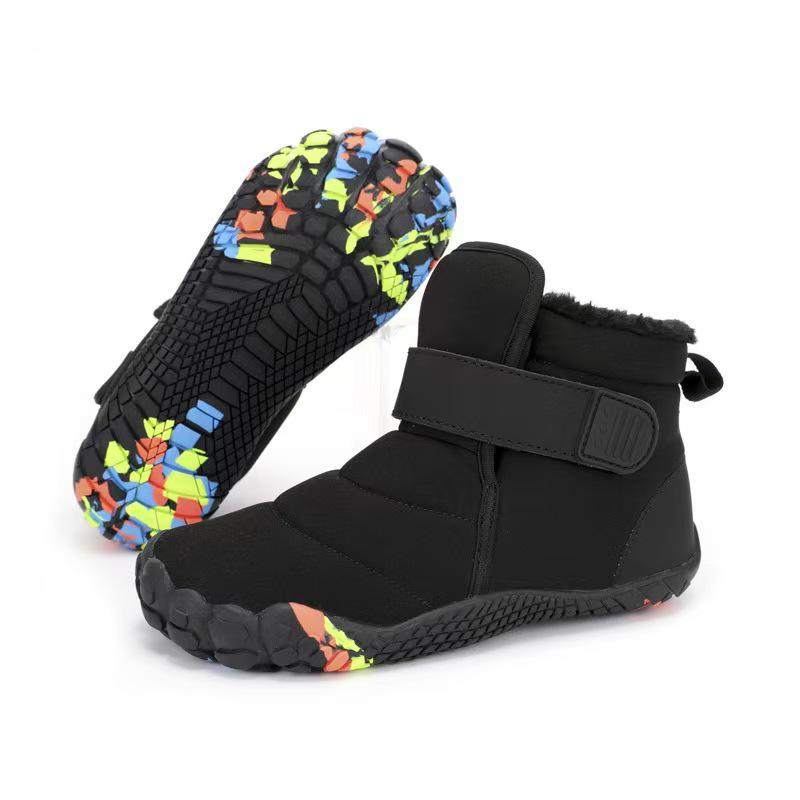 Kinder Winter Schneestiefel High-Top mit Fleece-Futter und rutschfester Sohle für Jungen und Mädchen