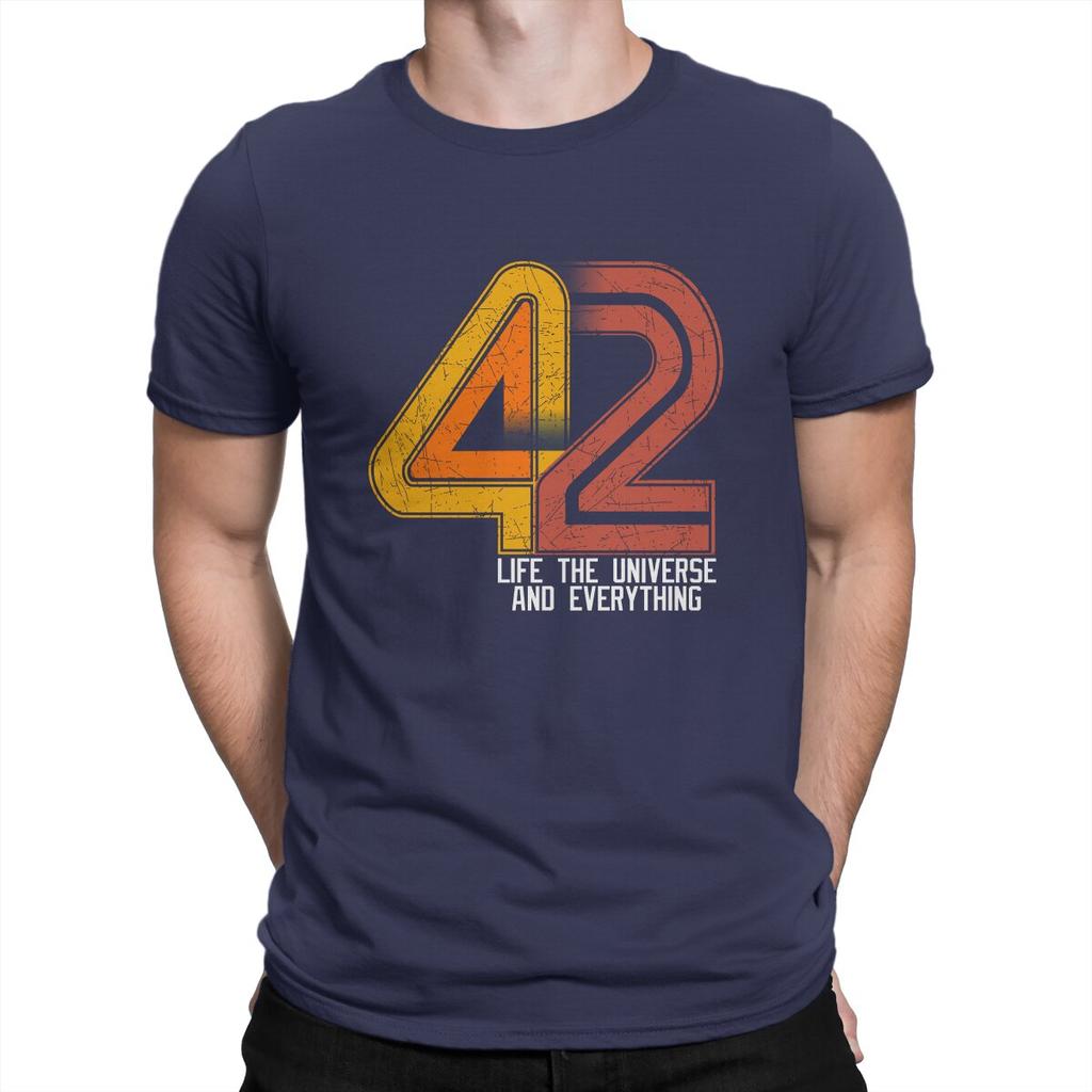 Life the Universe and Everything Men T Shirts The Hitchhikers Guide To The Galaxy Film Awesome Tees Short Sleeve O Neck