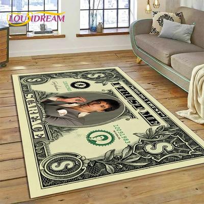 Tappeto Tappeto Movie 3D Printing Scarface Tony per Camera da Letto Soggiorno Casa Decorazione Divano, Tappetino Gioco Bambini Grande Decorazione Pavimento Regalo