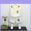 Stylish Summer Vest Set For Boys Comfortable Cotton Outfit Soft And Breathable Fabric For Ages 3 To 8 Years